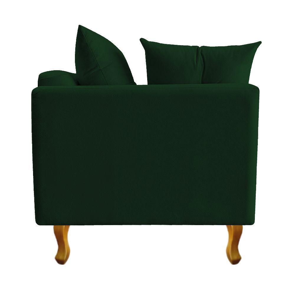 Recamier Azura 140cm Com Almofada Lado Direito Suede Cor Verde - 5