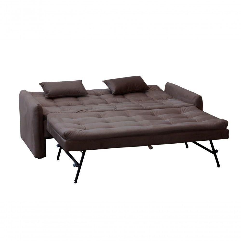Sofá Cama Reclinável Com Cama Auxiliar - New Chumbo Light - 4