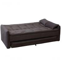 Sofá Cama Reclinável Com Cama Auxiliar - New Chumbo Light - 2