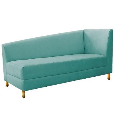 Recamier Valéria 185cm Esquerdo Suede Azul Tiffany DoceSonho
