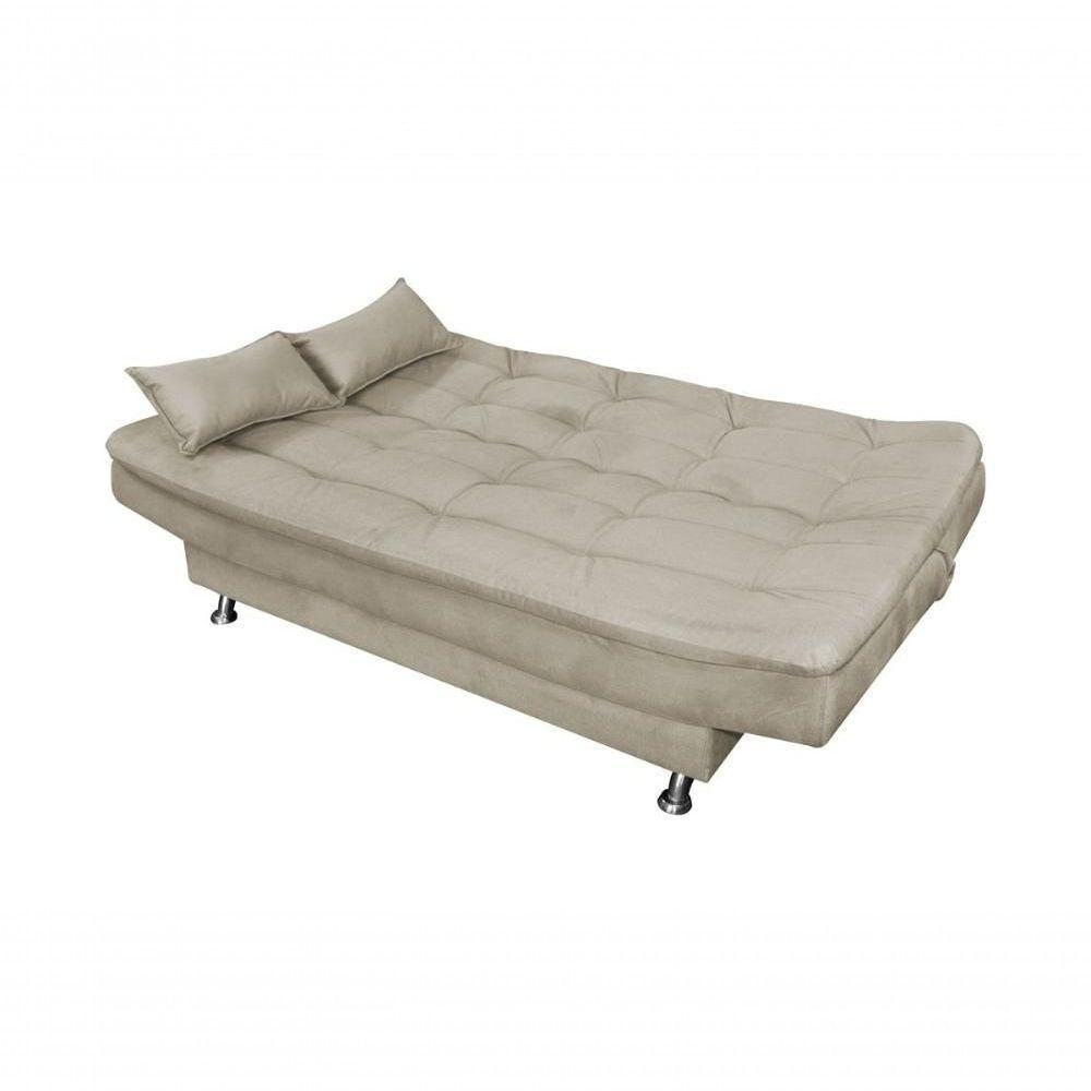 Sofá Cama Casal Reclinável Salomé - Marrom Claro Light - 3