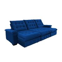 Sofá Coliseu 3.10m Retrátil E Reclinável Super Pillow - Azul - 8