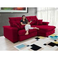 Sofá Coliseu 2.60m Retrátil E Reclinável Super Pillow - Vinho - 3