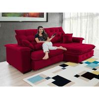 Sofá Coliseu 2.60m Retrátil E Reclinável Super Pillow - Vinho - 5