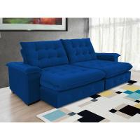 Sofá Coliseu 2.60m Retrátil E Reclinável Super Pillow - Azul - 15