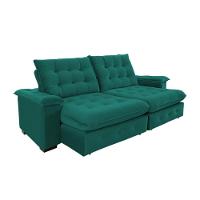Sofá Coliseu 2.00m Retrátil E Reclinável Super Pillow - Verde - 5