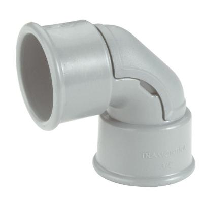 Cotovelo 90° Com Janela Para Inspeção 1/2" Tramontina Cinza Tramontina