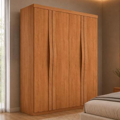 Guarda Roupa Solteiro CR35522 4 Portas de Bater 2 Gavetas MDF Madeirado Multimóveis