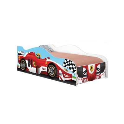 Cama Infantil Adesivada Divertida Quarto Menino Menina - Solteiro - Formula 1 Solteiro - Formula 1