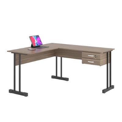 Escrivaninha Para Computador L Com 2 Gavetas Range - Affara Affara