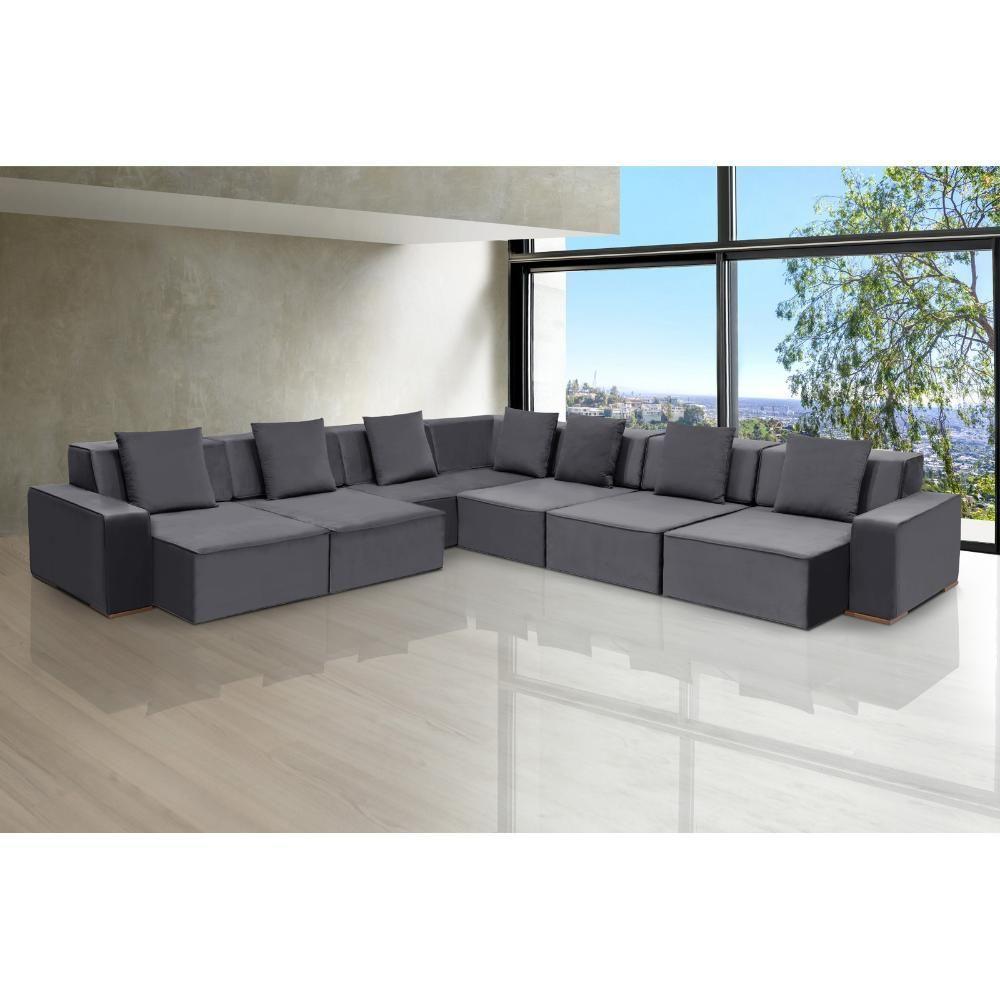 Sofá De Canto Dubai 4,57x4,57m-chumbo - 1