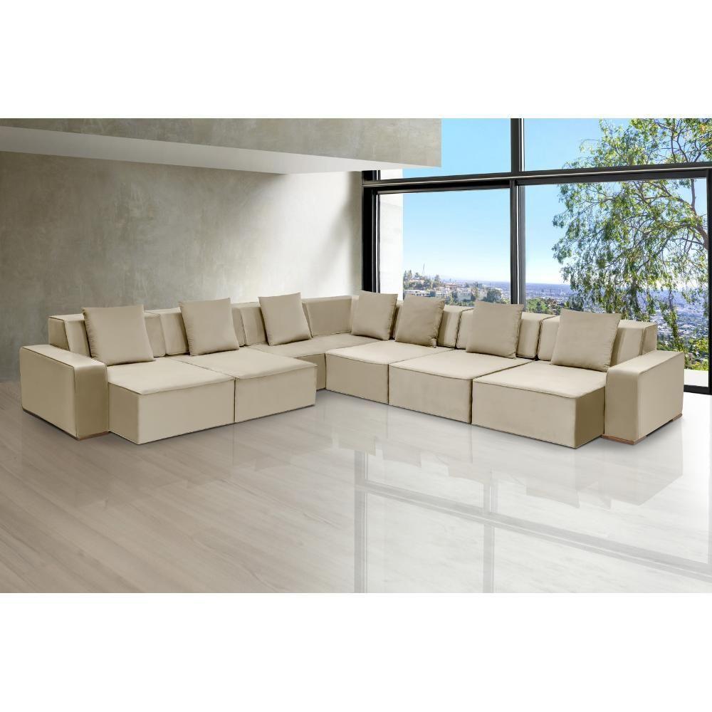 Sofá De Canto Dubai 3,97x3,97m-bege - 7
