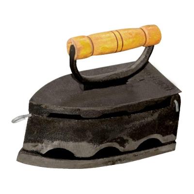 Ferro Passar Roupa a Brasa Rig Fundidos 0458RIG 7 Furos Ferro Fundido Bivolt Preto
