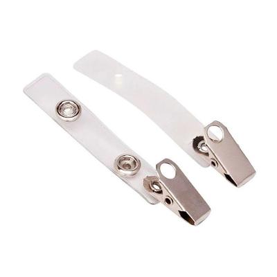 Clip para Crachá Clip Jacaré Ou Clip com Alça para Prender Crachá Leitosa Isar 50und