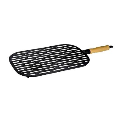 Grelha Vazada Oval 99865LB Preparo de Receitas Ferro Fundido Libaneza