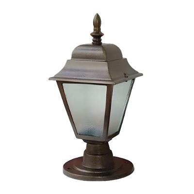 Poste para Jardim Toronto Bivolt Áreas Externas Tubo de Alumínio e Vidro Luminárias N. Sra. da Guia