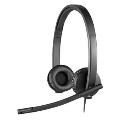 Fone Headset H570e com Microfone Stereo Cancelamento de Eco e Ruídos Preto Logitech