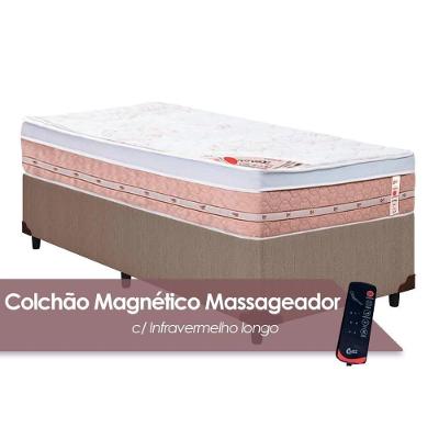 Cama Box Solteiro Tecnopedic Premium Niponpedic Magnético C Vibro Massagem Molas Bonnel Pillow Top