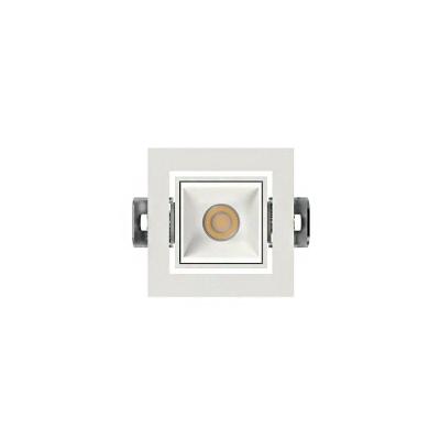 Spot de Embutir Stella Square Recuado Direcionável Micro LED 15° Alto IRC 90 3W Bivolt Branco 2700K