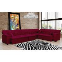 Sofá Magno 4.57x2.37m De Canto, Retrátil E Reclinável - Vinho - 5