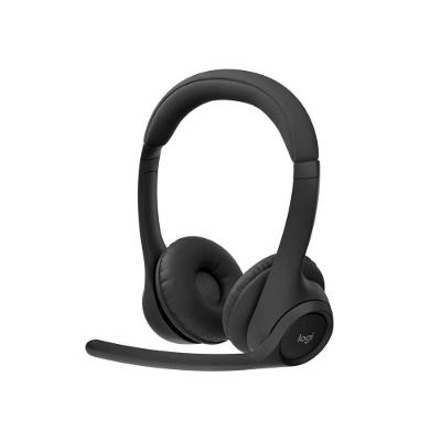 Headset Zone 305 sem Fio Bluetooth 5.3 Cancelamento de Ruido Microfones Duplos Preto Logitech