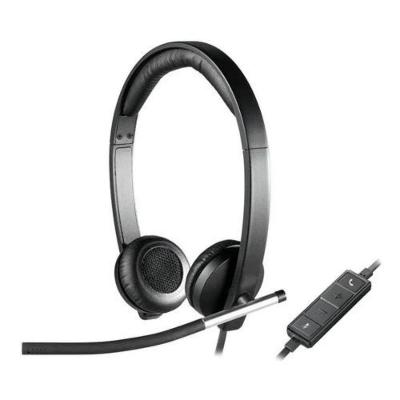 Headset H650e Stereo Usb com Cancelamento de Ruído LED Indicativo Preto Logitech