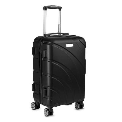 Mala Média 52L em ABS com Rodas 360º Zíper Easy Travel Preta