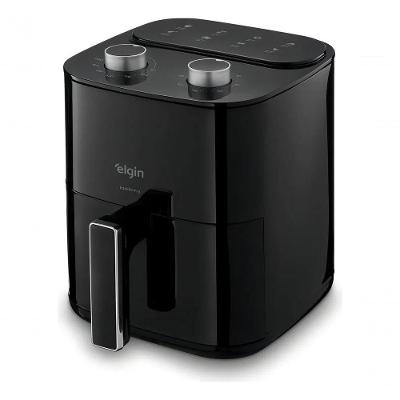 Fritadeira sem Óleo Air Fryer Elgin Facilita Fry 3,5L 1400W Preto 110V