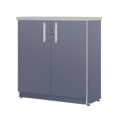 Armário para Escritório Mônaco 2 Portas Azul Plata Móveis