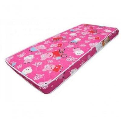 Colchão de Berço Helila Pepa 1 Lado Plastificado Espuma D18 Rosa Casah 60CM 130CM