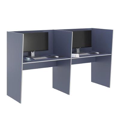 Call Center para Trabalho Guiche 2 Lugares Grecia Azul 205CM Azul Casah