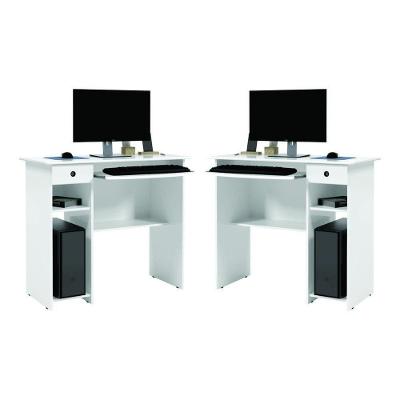 Mesa para Estudo Conjunto Afrodite Moderno 1 Gaveta MDF-MDP 65CM Branco