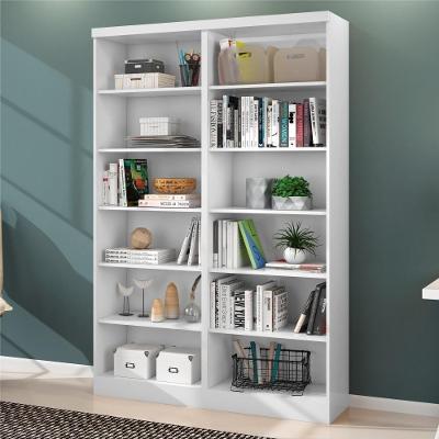 Livreiro Kit 02 Springs 4 Prateleiras 5 Nichos Branco Qmovi