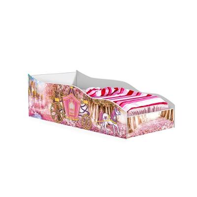 Cama Infantil Benício Juvenil Carro Mini Cama MDF-MDP Branco Casah