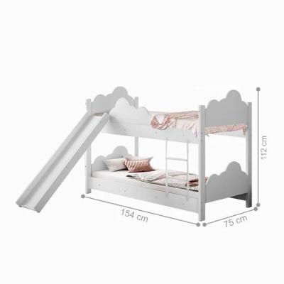 Beliche Infantil Toscana com Escorregador MDF Branco Divaloto Móveis