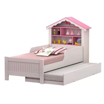 Bicama Juvenil Casa Menina com Colchões MDF MDP Branco Vitamov