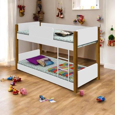 Beliche Infantil Aura Serena com Colchão MDF Branco Divaloto Móveis