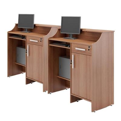 Balcão Caixa Kit 2 Boss Montana 1 Portas 1 Gaveta MDP 100CM Marrom