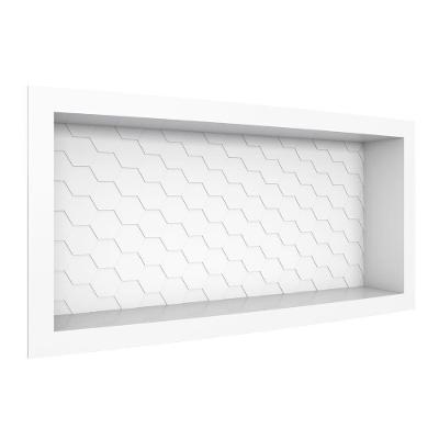 Nicho para Banheiro em Plástico Injetádo Termoplástico Injetado Branco Casah 60CM