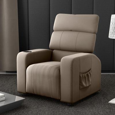 Poltrona Reclinável Boreal para Sala Veludo Conforto Marrom Matrix