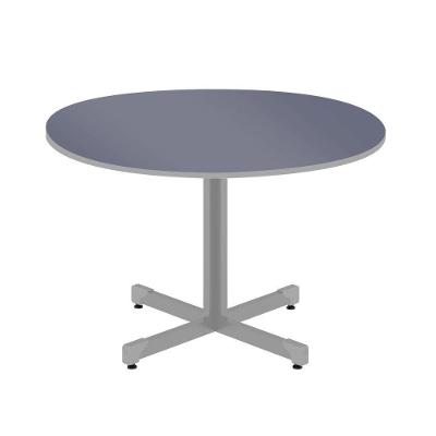 Mesa de Reunião Redonda Aquarel Executiva MDP 120CM Azul Plata Móveis
