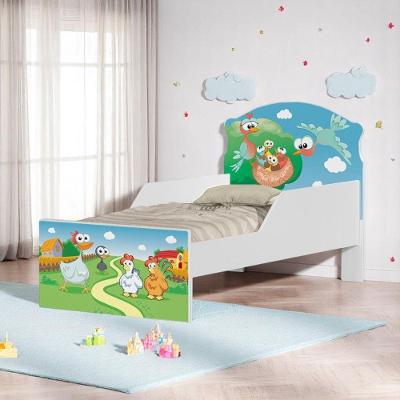 Cama Infantil Fazendinha Mini Cama MDF Branco Cambel Móveis