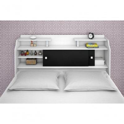 Cabeceira Box Zenit Casal Queen Fixação no Box Branco Preto Framar