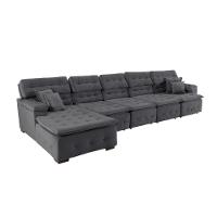 Sofá Orlando 4.20x1.50m Com Chaise, Retrátil E Reclinável - Chumbo - 8