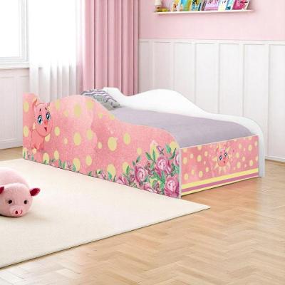 Mini Cama Infantil Porquinho Pig MDF Branco Solteiro Casah