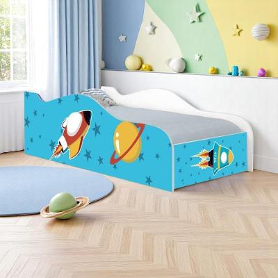 Mini Cama Foguete Espacial com Colchão MDF Branco Casah