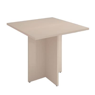 Mesa de Jantar Safira 4 Lugares Quadrada MDP Off White Casa D Móveis