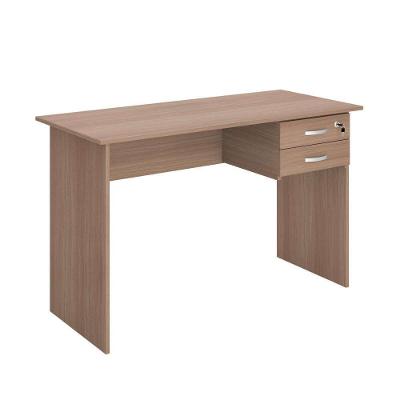 Mesa para Escritório Retangular Lumero Pedorido 2 Gavetas 120CM Montana Casah