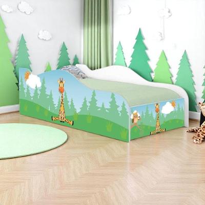 Cama Infantil Girafa e Coruja com Bordas Arredondadas MDF Branco Casah