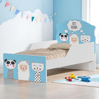 Cama Infantil Best Friends com Colchão MDF Branco Cambel Móveis